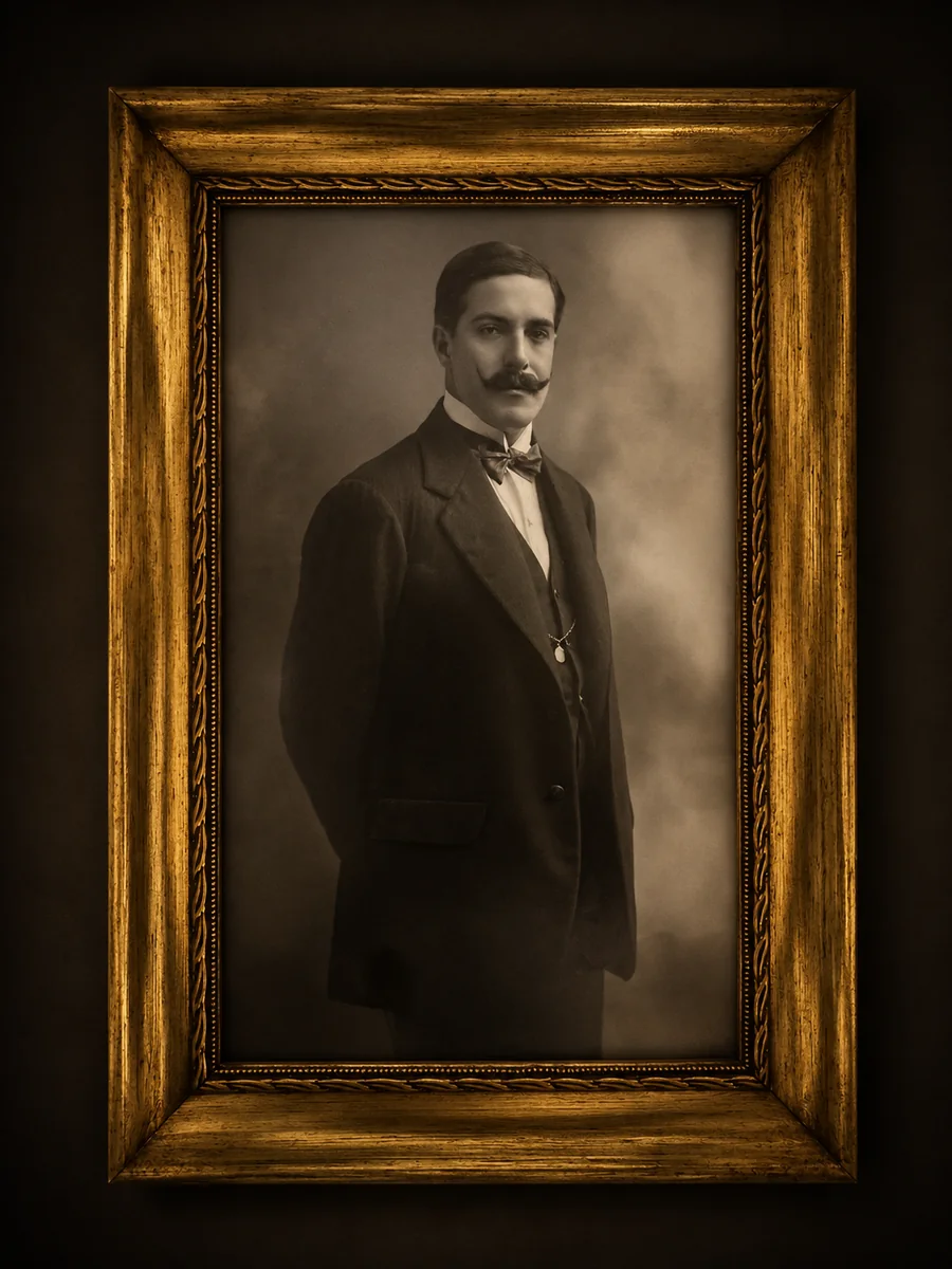 Retrato fotográfico de José Luis Bello y Zetina